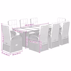 VidaXL 3277635 ensemble de meubles de jardin - Vue supplémentaire 8