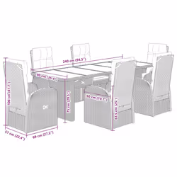 VidaXL 3277640 ensemble de meubles de jardin - Vue supplémentaire 7