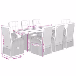 VidaXL 3277641 ensemble de meubles de jardin - Vue supplémentaire 8