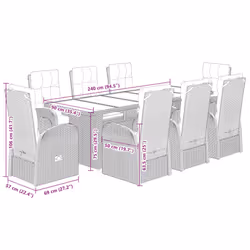 VidaXL 3277643 ensemble de meubles de jardin - Vue supplémentaire 8