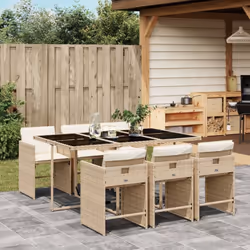 Cet ensemble de salle à manger de jardin est un excellent choix pour les repas en plein air ou pour vous détendre dans le jar ...