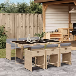 Cet ensemble de salle à manger de jardin est un excellent choix pour les repas en plein air ou pour vous détendre dans le jar ...