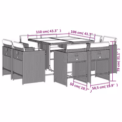 VidaXL 3277965 ensemble de meubles de jardin - Vue supplémentaire 8