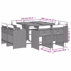 VidaXL 3277971 ensemble de meubles de jardin - Vue supplémentaire 8