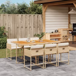 Cet ensemble de salle à manger de jardin est un excellent choix pour les repas en plein air ou pour vous détendre dans le jar ...