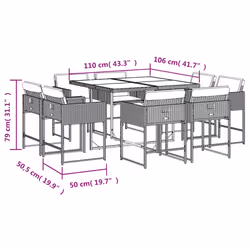 VidaXL 3278145 ensemble de meubles de jardin - Vue supplémentaire 8
