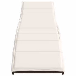 VidaXL 3277302 chaise d'extérieur Terrace Siège rembourré Polyuréthane, Acier Crème, Blanc - Vue supplémentaire 4