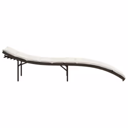 VidaXL 3277302 chaise d'extérieur Terrace Siège rembourré Polyuréthane, Acier Crème, Blanc - Vue supplémentaire 5