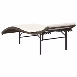 VidaXL 3277302 chaise d'extérieur Terrace Siège rembourré Polyuréthane, Acier Crème, Blanc - Vue supplémentaire 6