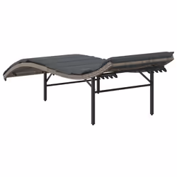 VidaXL 3277303 chaise d'extérieur Linge Siège rembourré Polyuréthane, Acier Gris - Vue supplémentaire 6