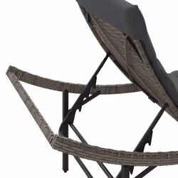 VidaXL 3277303 chaise d'extérieur Linge Siège rembourré Polyuréthane, Acier Gris - Vue supplémentaire 8