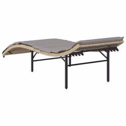 VidaXL 3277305 chaise d'extérieur Terrace Siège rembourré Polyuréthane, Acier Gris - Vue supplémentaire 6