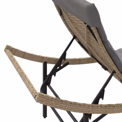 VidaXL 3277305 chaise d'extérieur Terrace Siège rembourré Polyuréthane, Acier Gris - Vue supplémentaire 8