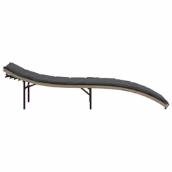 VidaXL 3277306 chaise d'extérieur Linge Siège rembourré Polyuréthane, Acier Gris - Vue supplémentaire 5