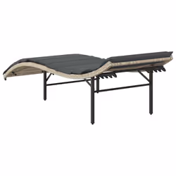 VidaXL 3277306 chaise d'extérieur Linge Siège rembourré Polyuréthane, Acier Gris - Vue supplémentaire 6