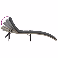 VidaXL 3277306 chaise d'extérieur Linge Siège rembourré Polyuréthane, Acier Gris - Vue supplémentaire 7