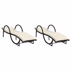 VidaXL 3277307, Linge, Siège rembourré, Polyuréthane, Acier, Crème, Blanc, 110 kg, 550 mm