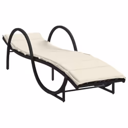 VidaXL 3277307 chaise d'extérieur Linge Siège rembourré Polyuréthane, Acier Crème, Blanc