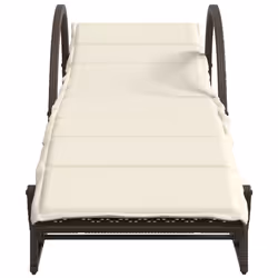VidaXL 3277308 chaise d'extérieur Terrace Siège rembourré Polyuréthane, Acier Crème, Blanc - Vue supplémentaire 4