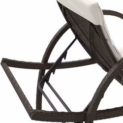 VidaXL 3277308 chaise d'extérieur Terrace Siège rembourré Polyuréthane, Acier Crème, Blanc - Vue supplémentaire 8