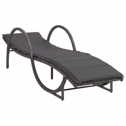 VidaXL 3277309 chaise d'extérieur Linge Siège rembourré Polyuréthane, Acier Gris