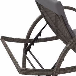 VidaXL 3277309 chaise d'extérieur Linge Siège rembourré Polyuréthane, Acier Gris - Vue supplémentaire 8