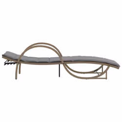 VidaXL 3277311 chaise d'extérieur Terrace Siège rembourré Polyuréthane, Acier Gris - Vue supplémentaire 5