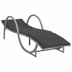 VidaXL 3277312 chaise d'extérieur Linge Siège rembourré Polyuréthane, Acier Gris