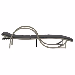 VidaXL 3277312 chaise d'extérieur Linge Siège rembourré Polyuréthane, Acier Gris - Vue supplémentaire 5