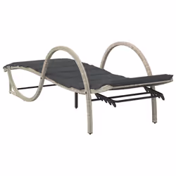 VidaXL 3277312 chaise d'extérieur Linge Siège rembourré Polyuréthane, Acier Gris - Vue supplémentaire 6