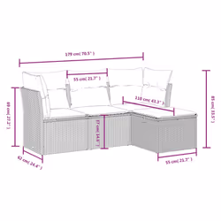 VidaXL 3263114 ensemble de meubles de jardin - Vue supplémentaire 4