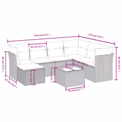 VidaXL 3263211 ensemble de meubles de jardin
