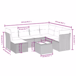 VidaXL 3263215 ensemble de meubles de jardin