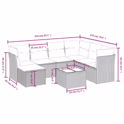 VidaXL 3263225 ensemble de meubles de jardin
