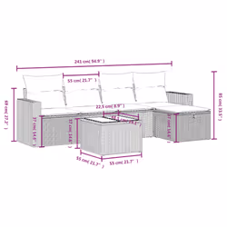 VidaXL 3263468 ensemble de meubles de jardin