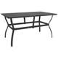 vidaXL Salon de jardin 6 pcs avec coussins noir résine tressée