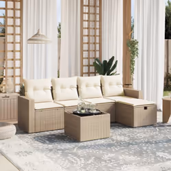 Cet ensemble de canapés de jardin est le complément parfait de votre arrière-cour, terrasse ou patio, offrant un espace confo ...