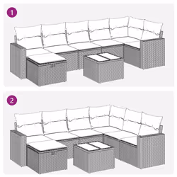 VidaXL 3263508 ensemble de meubles de jardin - Vue supplémentaire 8