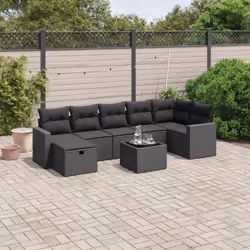 Cet ensemble de canapés de jardin est le complément parfait de votre arrière-cour, terrasse ou patio, offrant un espace confo ...