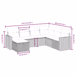 VidaXL 3263535 ensemble de meubles de jardin - Vue supplémentaire 4