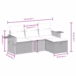 VidaXL 3263751 ensemble de meubles de jardin - Vue supplémentaire 4