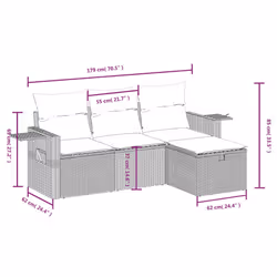 VidaXL 3263754 ensemble de meubles de jardin - Vue supplémentaire 4