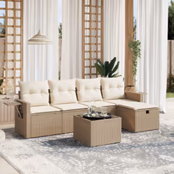 Cet ensemble de canapés de jardin est le complément parfait de votre arrière-cour, terrasse ou patio, offrant un espace confo ...
