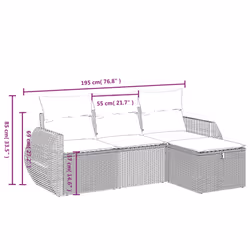 VidaXL 3264064 ensemble de meubles de jardin - Vue supplémentaire 4