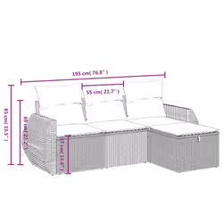 VidaXL 3264065 ensemble de meubles de jardin - Vue supplémentaire 4