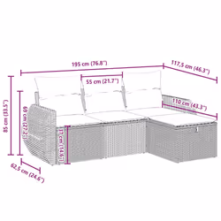 VidaXL 3264068 ensemble de meubles de jardin - Vue supplémentaire 4