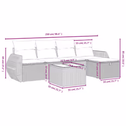 VidaXL 3264085 ensemble de meubles de jardin