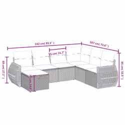 VidaXL 3264145 ensemble de meubles de jardin - Vue supplémentaire 4