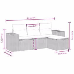 VidaXL 3264374 ensemble de meubles de jardin - Vue supplémentaire 4