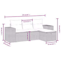 VidaXL 3264376 ensemble de meubles de jardin - Vue supplémentaire 4